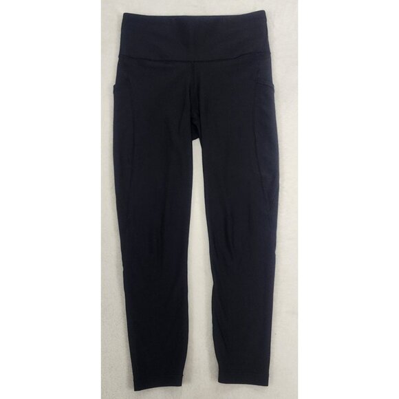 Athleta Black Interval Stash High Rise 7/8 Leggings Medium - Picture 6 of 9